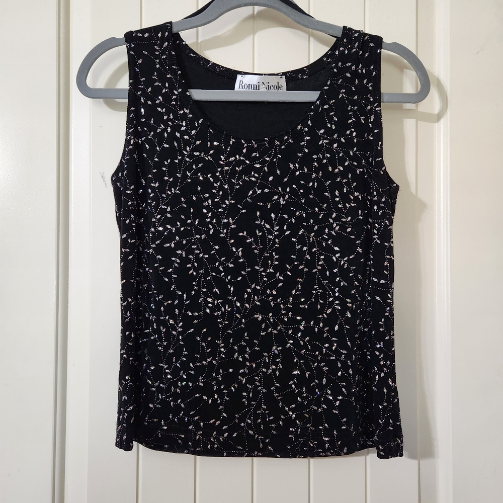 Y2k Ronni Nicole by Ouida Glittery Tank Top